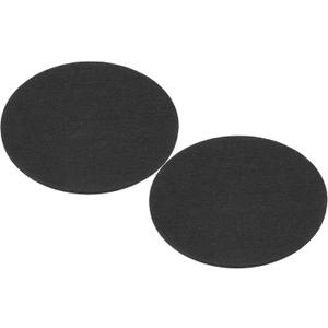 PATIKIL 11" Diameter Adhesive Non-Slip Backed Felt, 2 Pcs 5mm Thickness Round Lamp Base Anti-Slip Mat Anti-Scratch Pad for Lamp Bases, Black