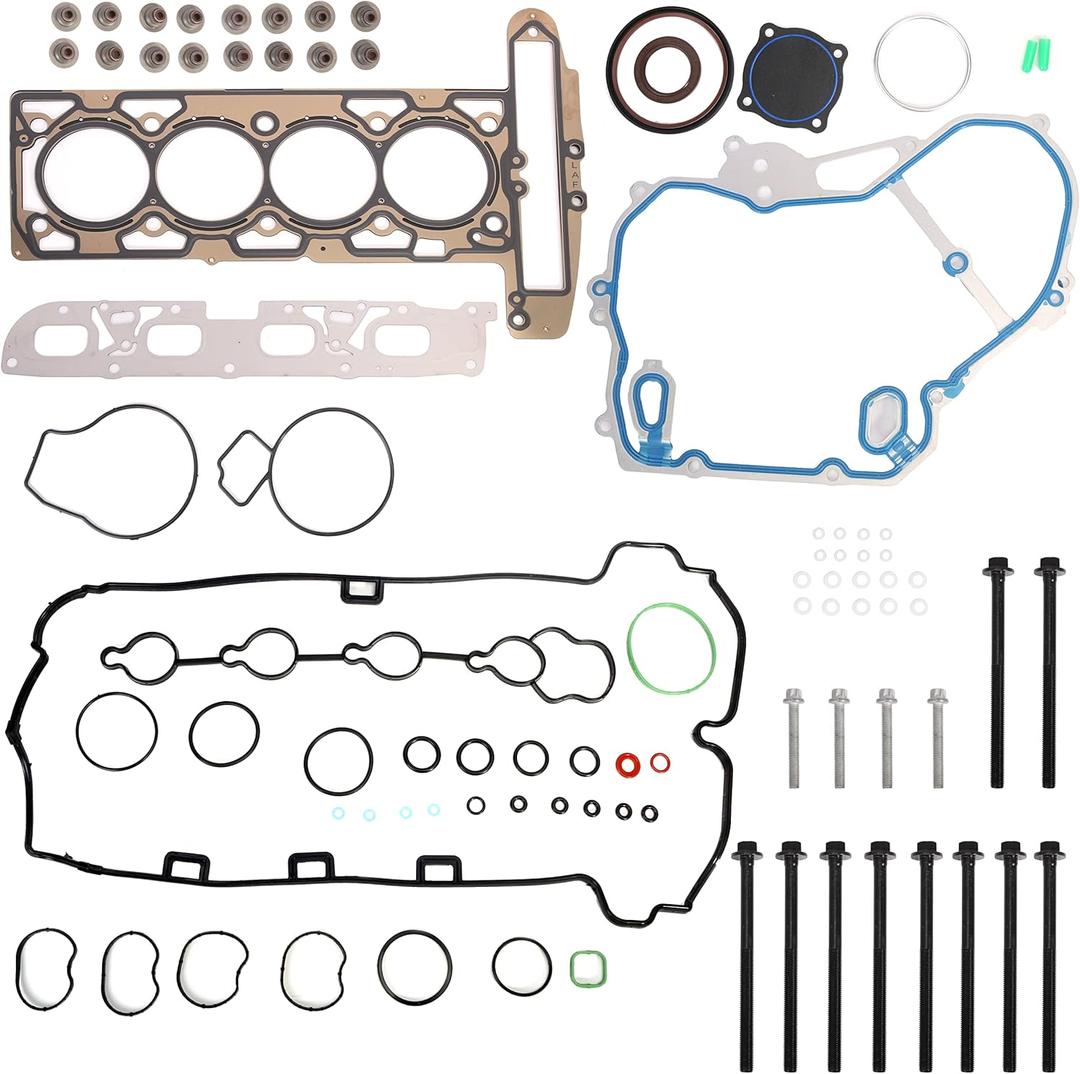 MA-9761246760 MLS Head Gasket Set with Head Bolt for Chevy Equinox Malibu Impala Captiva Sport, for Buick Verano, for GMC Terrain 2.4L 2384cc 145cid L4 DOHC (16 Valve) HS26517PT