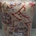 Smiry 4x6 Area Rugs for Living Room, Boho Chic Style Printed Rugs, Low Pile, Non-Shedding, Easy Care, Machine Washable Lightweight Floor Carpets Rugs for Bedroom, Dining Room, Home Office, Orange