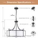 Phunchoo 20.87'' Modern Drum Chandeliers