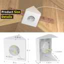 Fan Mounting Box, Ceiling Fan Mounting Bracket, Ceiling Fan Mounting Box, Ceiling Fan Mounting Kit, Fan Mounting Bracket, Fits Cathedral Ceiling Angles of 80 or Up, White, 2-Pack