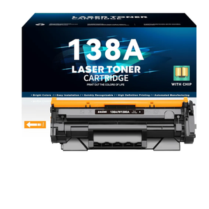 138A W1380A (with Chip) Compatible Toner Cartridges Replacement for HP 138A W1380A 138X W1380X Compatible for HP Pro 3001dw 3001dn MFP 3101fdw 3001fdw Printer (Black, 2-Pack)