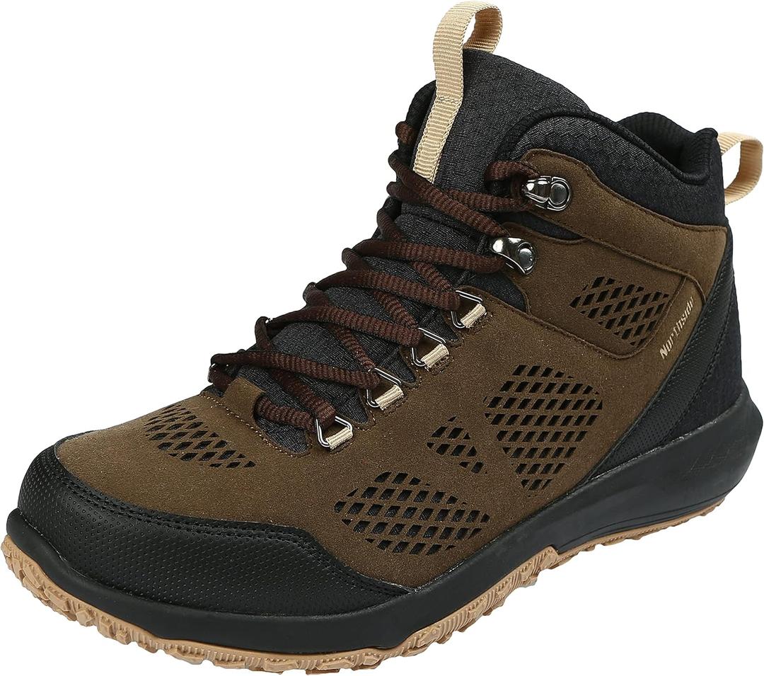 Northside Men's Benton Mid Waterproof Hiking Boot (11, Brown/Black)