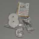 TONLEA 2 Pack Coat Hooks, Adhesive Hooks Wall Mounted, Heavy Duty Metal Wall Hooks for Hanging Coat, Scarf, Hat, Bag, Key, Towel (White)