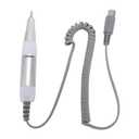 5 Pin Plug Aluminum Nail Drill Handpiece Replacement, White, Electric Nail Drill Handle for Nail Polishing Machine