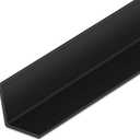 Sasylvia 1 Pcs Corner Edge Protector Vinyl,1/2 X 1/2 X 36 Inches,Black