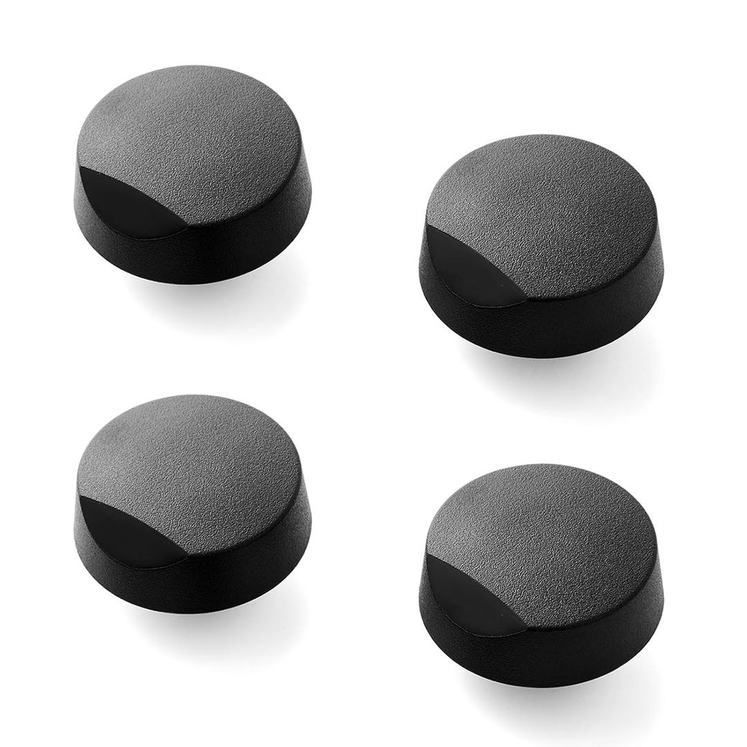 Upgraded 82977 82974 Cooktop Knob Replacement for Dacor Stove Parts, DE81-08738A Stove Knobs for Dacor Range Parts Burner Control Knobs SGM365 DE81-10313A Black Plastic Gas Stove Top Knobs 4 Pcs