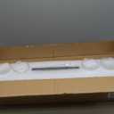 Bathroom Vanity Light Fixtures 4 lights, Wooden Farmhouse Vanity Lights Rustic Bathroom Lights over Mirror with Clear Glass Shade Black Industrial Wall Sconce for Bathroom Bedroom Hallway Kitchen