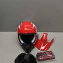 Youth Dirt Bike Helmet DOT Certified - Full Face Motorcycle Helmet for Off-Road, ATV, Street Riding, Includes Adjustable Goggles & Protective Gloves (Large, RED)