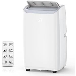 14000Btu Portable Air Conditioner Cools up to 750 Sq.Ft, 3-in-1 Quiet Portable AC Unit with Remote Control & Installation Kits for Large Room, 3 Speed, Auto Swing, 24H Timer