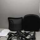 BestOffice | Ergonomic Office Chair | Mid-Back Swivel Desk Chair | Breathable Backrest & Lumbar Support | Adjustable Height | Sponge Seat | Rolling Wheels | Black | for Adults & Women