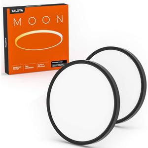 TALOYA Surface Mount LED Ceiling Light 15.8 Inch-2 Pack Black Shell, Equivalent to Traditional 240W Bulb Light for Kitchen Bedroom Utility Closet Room,5 in 1(3000k/3500k/4000k/5000k/6500k) TALOYA Surface Mount LED Ceiling Light 15.8 Inch-2 Pack Black Shell, Equivalent to Traditional 240W Bulb Light for Kitchen Bedroom Utility Closet Room,5 in 1(3000k/3500k/4000k/5000k/6500k)