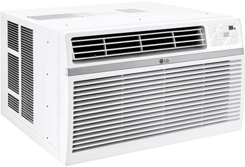 LG LW1224RD 12,000 Window Air Conditioner, 115V, 550 Sq.Ft. (22' x 25' Room Size), Quiet Operation, Electronic Control with Remote, 3 Cooling & Fan Speeds, Auto Restart, 12000 BTU, White