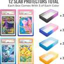 X PRO PSA Slab Protector - 12 Pack - Elemental Gradient Colors Included - Durable TPU Bumper Guards - Stackable PSA Slab Guards & Secure Graded Card Guard