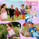 Amylove 24pcs 8 * 8.5in Unicorn Canvas Tote Bag Bulk Reusable Candy Grocery Shopping Gift Mini Canvas Bags 12 Patterns Unicorn Design for Halloween Party Supplies Favors