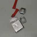 Luxury Case with Band for Apple Watch 9 8/7 45mm SE2/6/5/4/SE 44mm, Bumper Metal Protective Cover for iWatch 45mm 44mm Strap + Screen Protector + Rugged Scratch Resistant Case (45mm/44mm, Silver/Red)