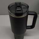 STANLEY Quencher ProTour Flip Straw Tumbler with Leakproof Lid | Built-In Straw & Handle | Cupholder Compatible for Travel | Insulated Stainless Steel Cup | BPA-Free (40 Ounces, Black)