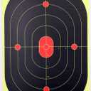 12x18-Inch Bullseye Glowshot Splatter Targets, 50 Packs