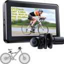 FEISIKE Bike Camera with 4.3" Display, 145 Wide-Angle Night Vision Bike Mirror with Cyclocomputer, Smart Bike Computer with Speed Display for Safer Rides