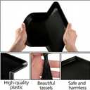 Wehhbtye 2 Pcs Graduation Cap Serving Trays, Fillable Grad Cap Serving Dish with Tassel, Reusable Plastic Graduation Hat Food Container for 2026 Graduating Party Supplies Table Decoration (Black)