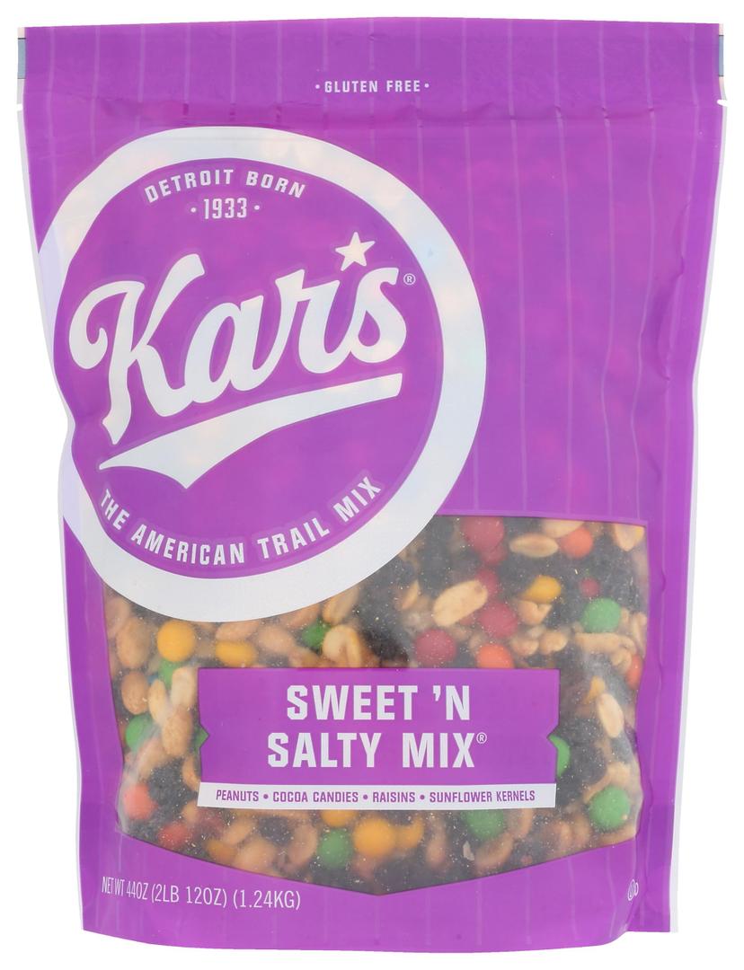 Kar’s Nuts Sweet ‘N Salty Trail Mix, 34 oz Resealable Pouch (Pack of 1), Gluten-Free Trail Mix Snack BBD 09-03-26