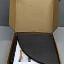 Forbena Black Corner Floating Shelves for Wall Set of 4, Small Rounded Corner Shelves Wall Mount for Bedroom Books, Mini Wood Hanging Corner Shelf for Bathroom Decor, Living Room, Small Spaces (10" Depth)