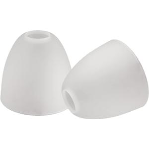 Giluta 2 Pack Bell Shaped Glass Shade Frosted Light Fixture Shades Replacement for ceiling fan light wall light,Lipless with 1-5/8-inch Fitter Opening