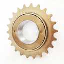 Single Speed Bike Freewheel,18T/22T Bicycle Freewheel Threaded Type Freehub Replacement Part