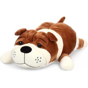 17.7" Soft Dog Plush - Huggable Stuffed Animal Pillow for Kids Birthday Gift - Large Cuddle Puppy Toy - Washable Bedtime Companion for Boys Girls