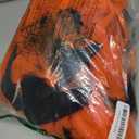 IWEMEK Kids Girls Halloween Cosplay Tutu Dress Spider Dress for Girls Princess Birthday Party Dress up Hair Clips Broom Set (4-5 Years, Orange)