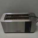 Mueller UltraToast Full Stainless Steel Toaster 4 Slice, Long Extra-Wide Slots for Bagels and Waffles, 6 Browning Levels, LED Display, Cancel/Defrost/Reheat Functions & Removable Tray, Kitchen Gadgets