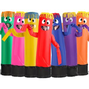 Spooktacular Creations Adult Inflatable Costume, Green Tube Dancer with Wacky Waving Arm Flailing, Funny Halloween Costume for Halloween Dress Up Parties