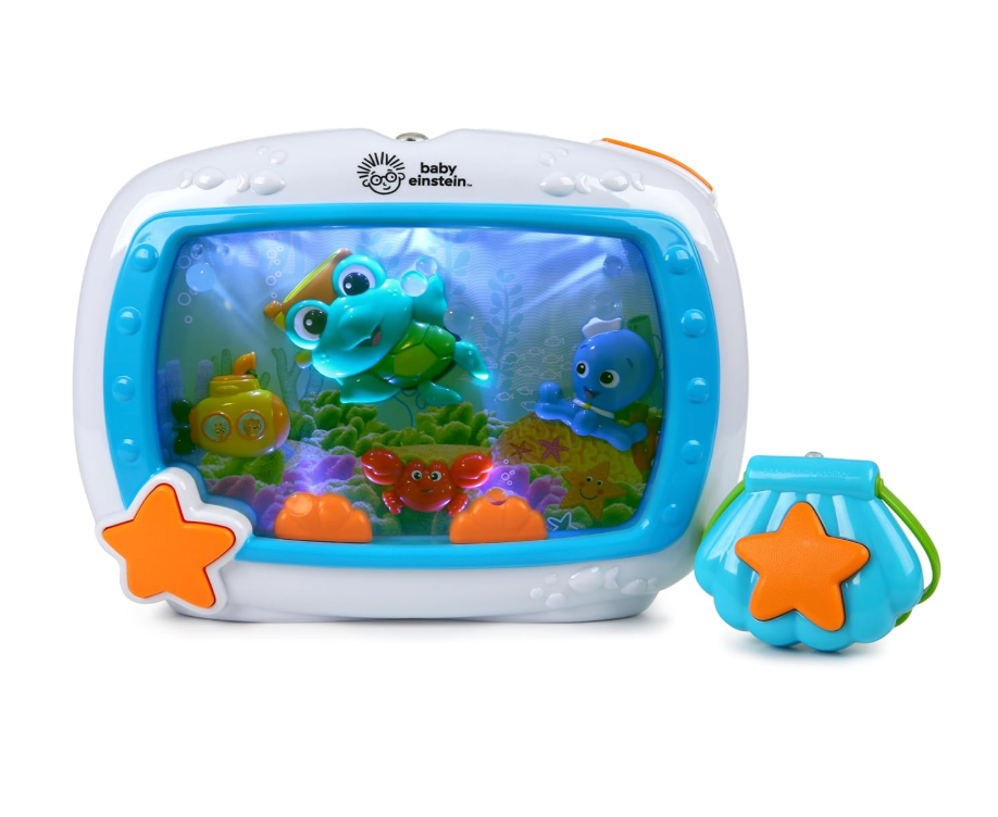 Baby Einstein Sea Dreams Soother Musical Crib Toy and Sound Machine, Newborn and up