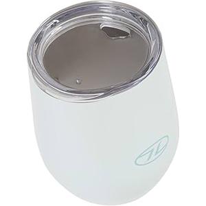 Tumbler with lid, Stainless Steel Travel Mugs Stemless Double Wall Insulated Coffee Cup, Insulated Wine Glasses Travel Tumbler for Cold & Hot Drinks(White, 1)