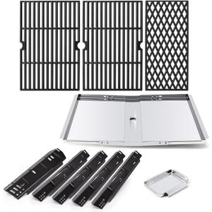 Grill Replacement Parts for Dyna-Glo DGH474CRP DGH483CRP DGH485CRP DGH474CRP-D, Drip Pan Grease Tray & Grill Grates & Heat Tents for Dyna Glo 5 Burner Grill Models