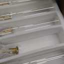 Hurricane Glass Candle Holders, Gold Candlestick Holders 18 Pcs