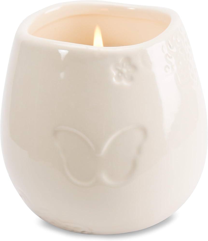 Light Your Way Memorial 19175 in Memory Loved Ones Shine Ceramic Soy Wax Candle