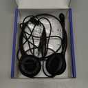 Cell Phone Headset with Microphone Noise Cancelling & Call Controls, 3.5mm Computer Headphones for Samsung PC Business Skype Softphone Call Center Office, Clear Chat, Ultra Comfort