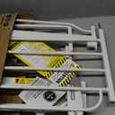 Regalo Safety 29-49" Easy Step Extra Wide Baby Gate for Doorways & Bottom of Stairs, Pressure Mounted Safety Gate with Door for Babies, Toddlers & Pets, White