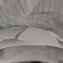 Seven Sparta 3 Tier Fruit Bowl for Kitchen Counter (PLUS Series) / Ceramic Serving Bowls with Bamboo Stand/Big Size Tiered Fruit Basket for Fruit Vegetable Storage, Dessert, Salad Buffet Server