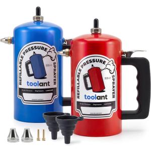 toolant 32oz Refillable Pressurized Sprayers, 200 PSI Max, 2-Pack