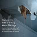 Moen Flo Smart Water Monitor and Automatic Shutoff Sensor, Wi-Fi Water Leak Detector for 3/4-Inch Diameter Pipe, 900-001