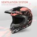 Youth Dirt Bike Helmets DOT Approved- Motocross, ATV, Off-Road, Four Wheelers, BMX Motorcycle Bike Helmets with Goggles, Gloves, Face Shield for Teenagers, Adults, XL