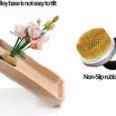 4PCS Stainless Floral Frogs Ikebana Stem Holder, Flower Frog Vase Fixed Pin Holder, Janpanese Round Floral Frogs Kenzans with Rubber Base for Flower Arrangement Gold (0.91''/1.34''/1.57''/1.81'')