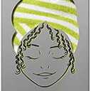 DevaCurl DevaTwist Anti-Frizz Microfiber Towel Wrap, Hands Free Design, Stripes Neon 