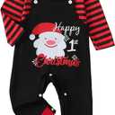 Baby Boy Clothes Fall Winter Newborn Boy Outfits 0 3 6 9 12 18 24 Months Overalls Infant Baby Boys Clothes (Red)