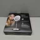 Makeup Mirror, 1X/30X Double Sided Magnifying Mirror/Switch with 3 Colors, 3200 mAh Rechargeable, 8" Lighted Makeup Mirror with Magnification, Adjustable Brightness, for Vanity or Bathroom