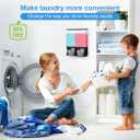 Conworld Laundry Detergent Dispenser, Wall-Mounted Scent Booster Beads Dispenser for Laundry Organizer, Laundry Beads Container, Rice Dispenser, Black