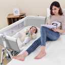 Baby Bassinet Mattress, Breathable, Premium Foam, Hypoallergenic, Non-Toxic, Oval Shaped with Removal Waterproof Cover, 20" x 33" x 2''
