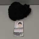 BECUS 8 Inch Afro Wig for Black men Short Kinky Curly Human Hair Wigs for Black Men Short African American Male Afro Wig (Natural Spiral Black #1B)